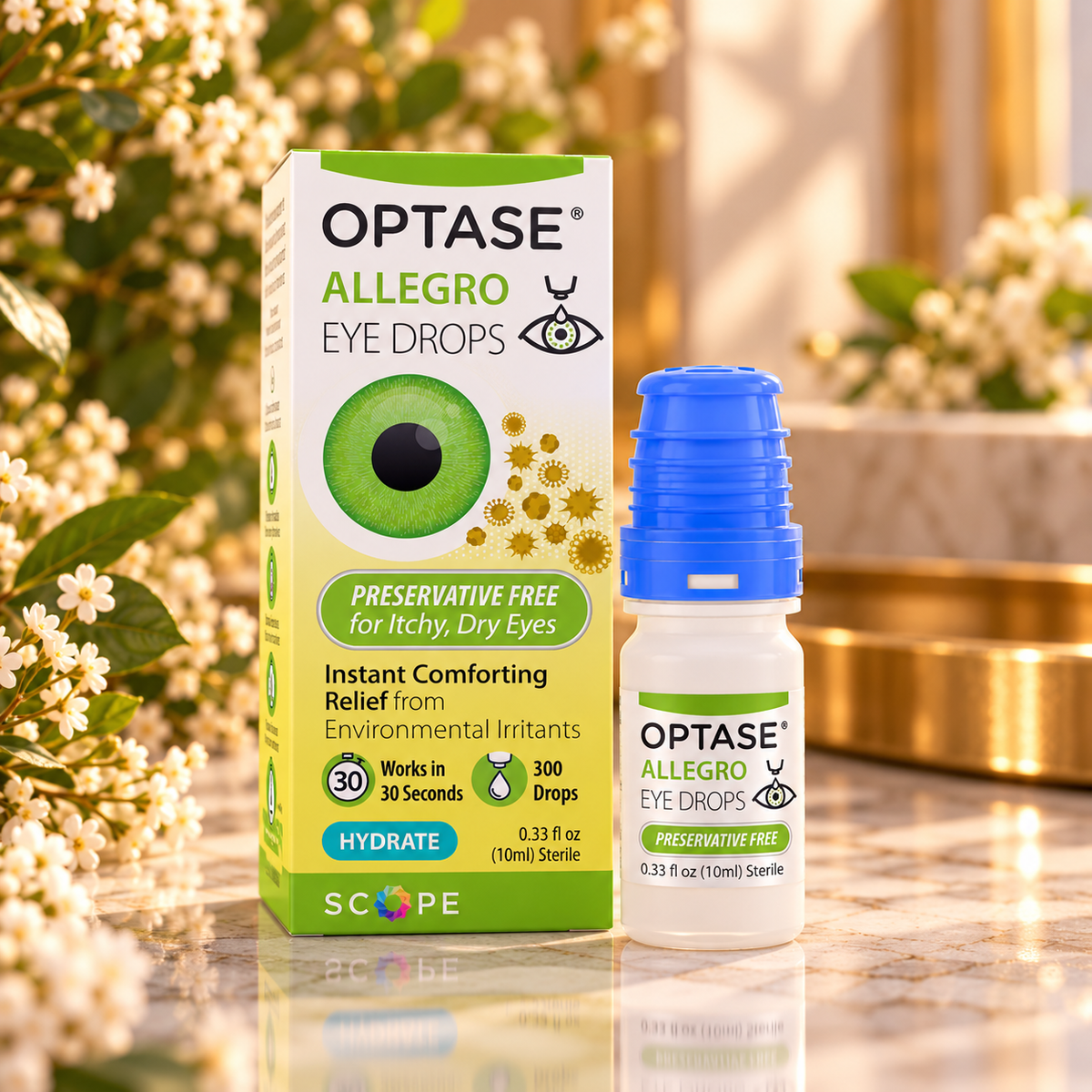 Optase Allegro preservative-free eye drops