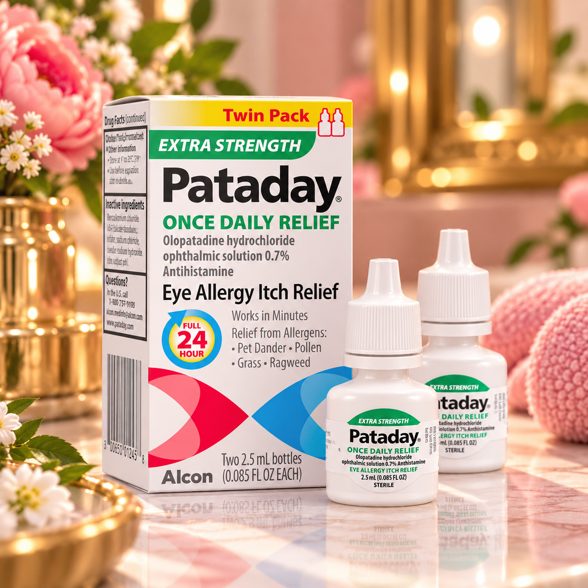 Pataday Extra Strength twin pack allergy eye drops