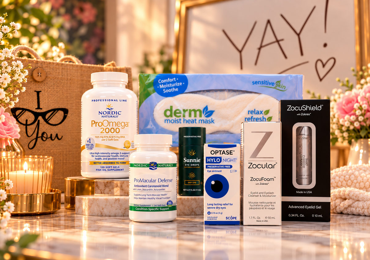 Dry Eye Reset Complete Kit on a marble vanity